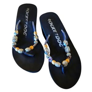 Rocket Dog Black Beaded Women's Sandals
